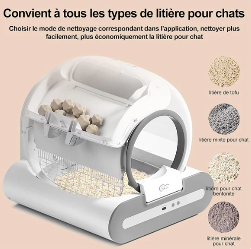 Ronrona™ – Litière Automatique Autonettoyante & Sans Odeur
