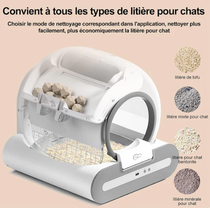 Ronrona™ – Litière Automatique Autonettoyante & Sans Odeur