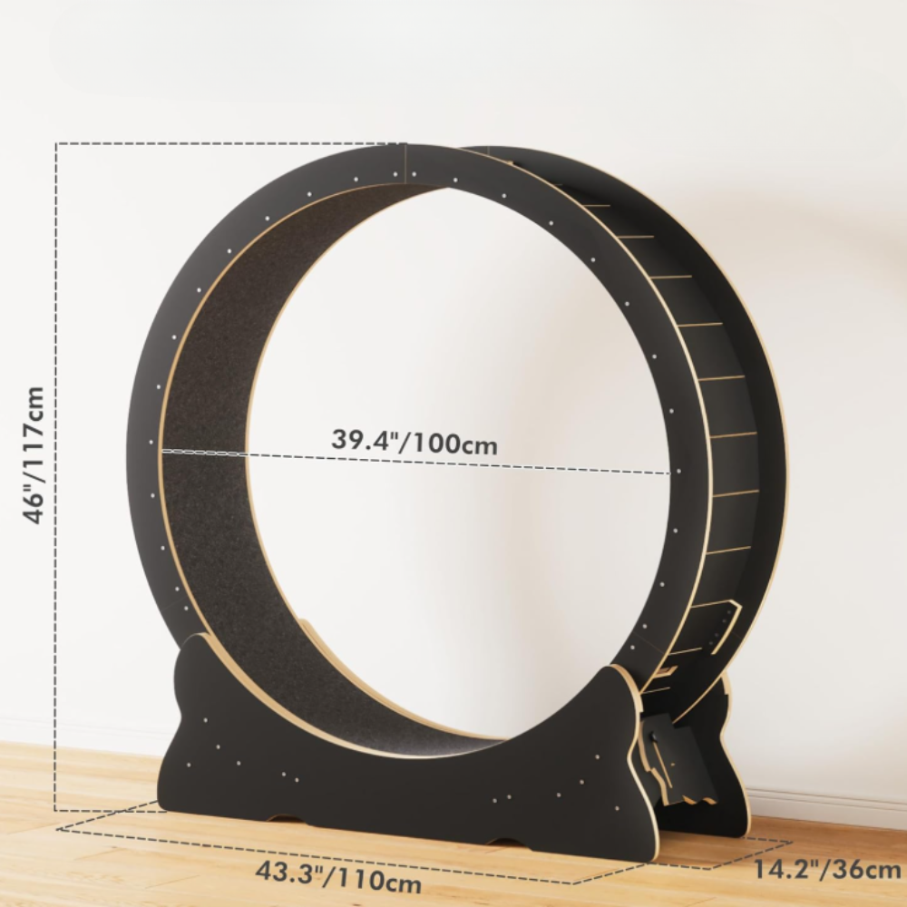 RonronFit™ — Roue d’exercice silencieuse pour chats actifs