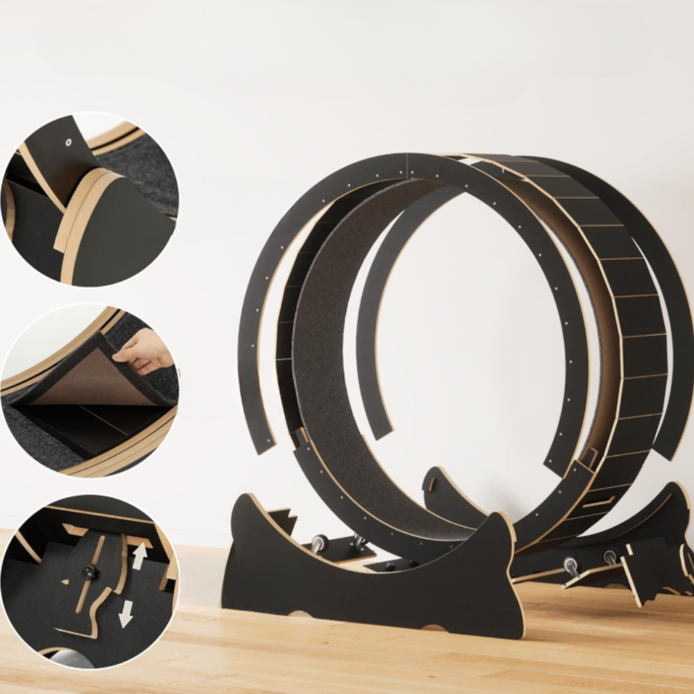 RonronFit™ — Roue d’exercice silencieuse pour chats actifs